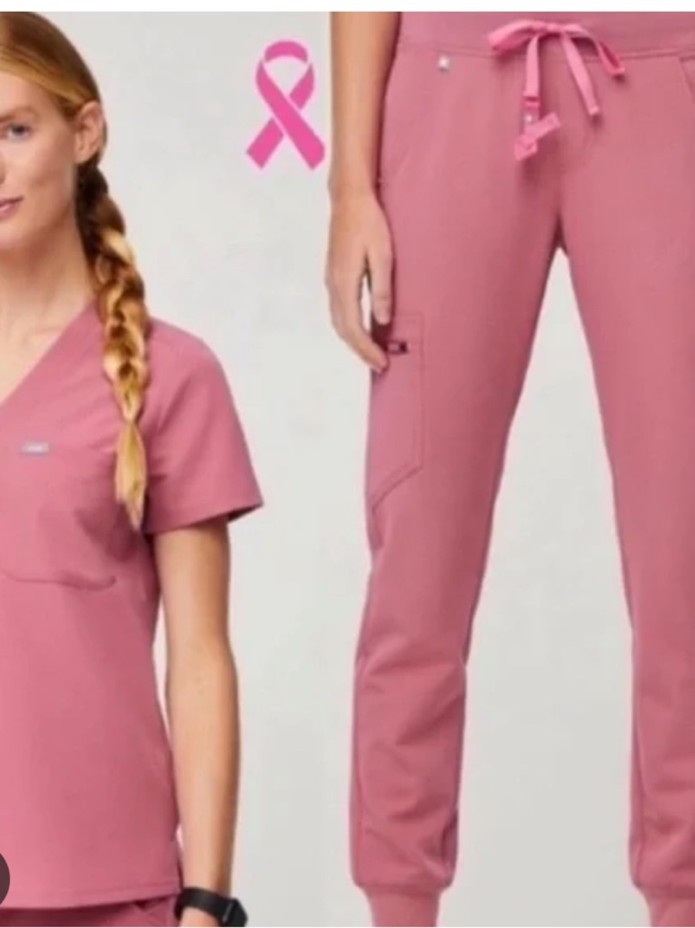 Figs Set in Breast Cancer Pink, Small